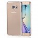 Samsung Galaxy S6 Edge Plus - Luxury Stylish Design Electroplated Edge Clear Hard Protective Phone Cover Case - Silver